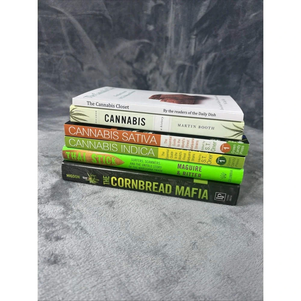 Cannabis Indica Sativa Vol. 1 Closet Book Lot of 6 Marijuana History Mixed HB/PB